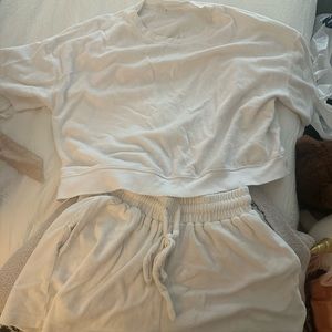 DAILY DRILLS terrycloth short sleeve set